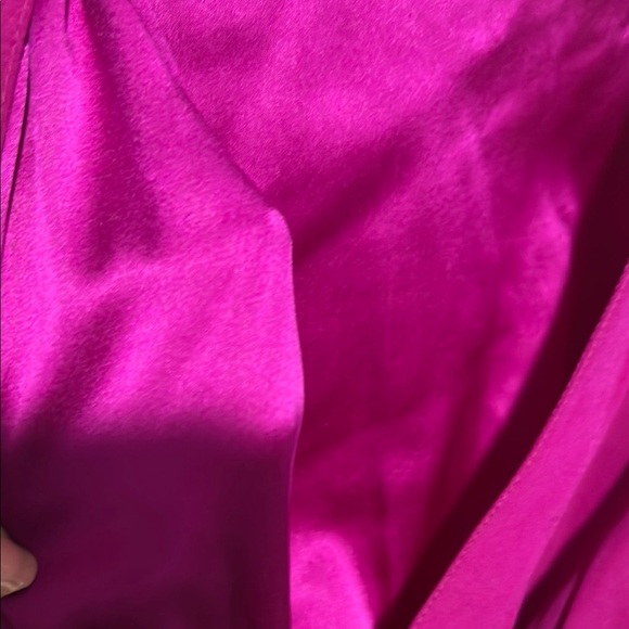 Diane Von Furstenberg Fuchsia Silk Blouse - Picture 5 of 7